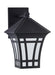 Myhouse Lighting Generation Lighting - 89132EN3-12 - One Light Outdoor Wall Lantern - Herrington - Black