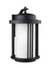 Myhouse Lighting Generation Lighting - 8847901EN3-12 - One Light Outdoor Wall Lantern - Crowell - Black