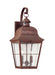 Myhouse Lighting Generation Lighting - 8463EN-44 - Two Light Outdoor Wall Lantern - Chatham - Weathered Copper