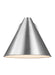 Myhouse Lighting Generation Lighting - 8538501-04 - One Light Outdoor Wall Lantern - Crittenden - Satin Aluminum