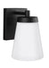 Myhouse Lighting Generation Lighting - 8538601-12 - One Light Outdoor Wall Lantern - Renville - Black