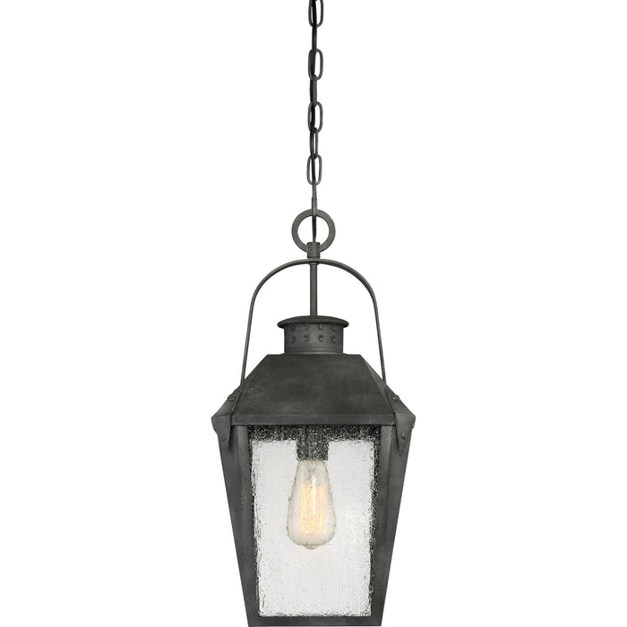 Myhouse Lighting Quoizel - CRG1910MB - One Light Outdoor Hanging Lantern - Carriage - Mottled Black