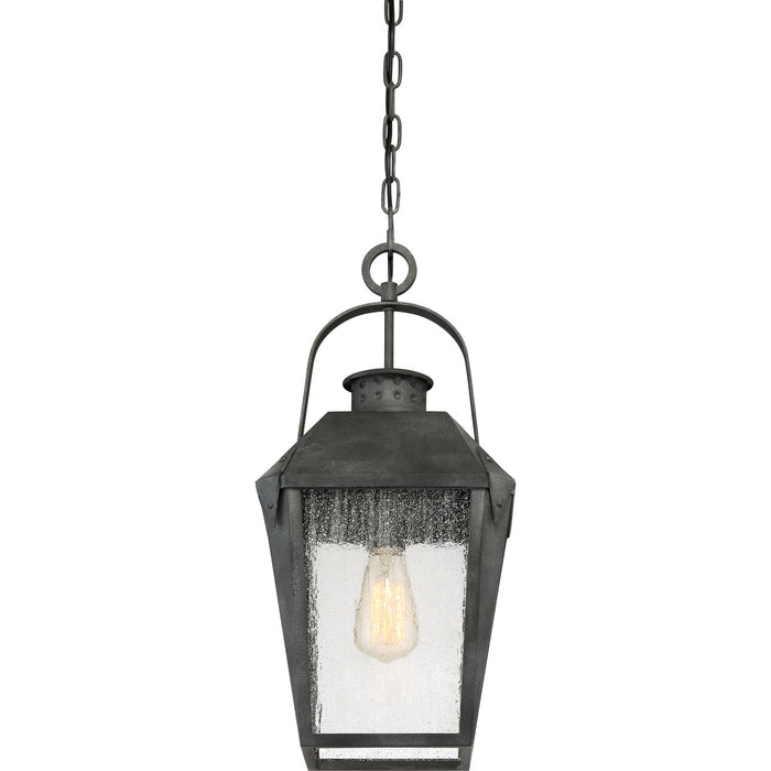 Myhouse Lighting Quoizel - CRG1910MB - One Light Outdoor Hanging Lantern - Carriage - Mottled Black