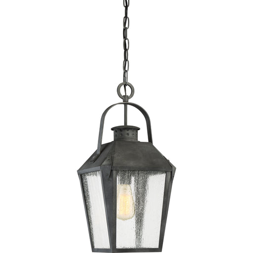 Myhouse Lighting Quoizel - CRG1910MB - One Light Outdoor Hanging Lantern - Carriage - Mottled Black