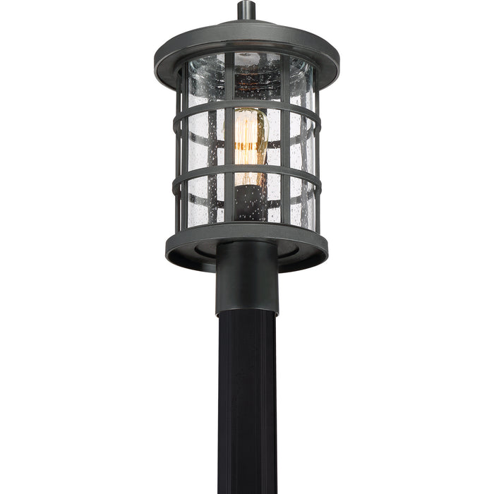 Myhouse Lighting Quoizel - CSE9010EK - One Light Outdoor Post Mount - Crusade - Earth Black