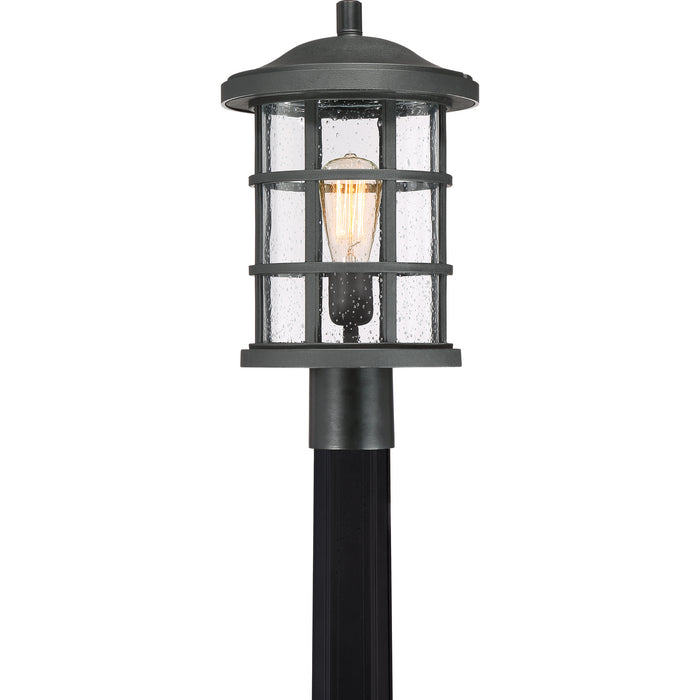 Myhouse Lighting Quoizel - CSE9010EK - One Light Outdoor Post Mount - Crusade - Earth Black