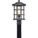 Myhouse Lighting Quoizel - CSE9010EK - One Light Outdoor Post Mount - Crusade - Earth Black