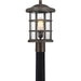 Myhouse Lighting Quoizel - CSE9010PN - One Light Outdoor Post Mount - Crusade - Palladian Bronze