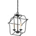 Myhouse Lighting Quoizel - GLY5203BA - Three Light Foyer Pendant - Gallery - Royal Ebony