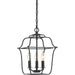 Myhouse Lighting Quoizel - GLY5203BA - Three Light Foyer Pendant - Gallery - Royal Ebony