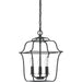 Myhouse Lighting Quoizel - GLY5203BA - Three Light Foyer Pendant - Gallery - Royal Ebony