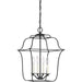 Myhouse Lighting Quoizel - GLY5204BA - Four Light Foyer Pendant - Gallery - Royal Ebony