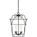 Myhouse Lighting Quoizel - GLY5204BA - Four Light Foyer Pendant - Gallery - Royal Ebony