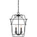 Myhouse Lighting Quoizel - GLY5204BA - Four Light Foyer Pendant - Gallery - Royal Ebony