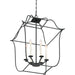 Myhouse Lighting Quoizel - GLY5206BA - Six Light Foyer Pendant - Gallery - Royal Ebony