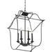 Myhouse Lighting Quoizel - GLY5206BA - Six Light Foyer Pendant - Gallery - Royal Ebony