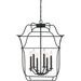 Myhouse Lighting Quoizel - GLY5206BA - Six Light Foyer Pendant - Gallery - Royal Ebony