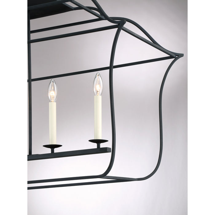 Myhouse Lighting Quoizel - GLY648BA - Six Light Island Chandelier - Gallery - Royal Ebony