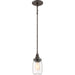 Myhouse Lighting Quoizel - SQR1504RK - One Light Mini Pendant - Squire - Rustic Black