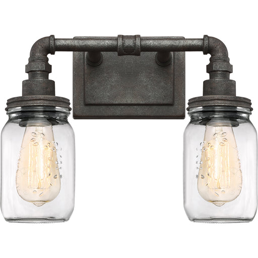 Myhouse Lighting Quoizel - SQR8602RK - Two Light Bath Fixture - Squire - Rustic Black