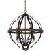 Myhouse Lighting Quoizel - SRN5208MK - Eight Light Foyer Pendant - Siren - Marcado Black