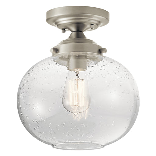 Myhouse Lighting Kichler - 42296NI - One Light Semi Flush Mount - Avery - Brushed Nickel