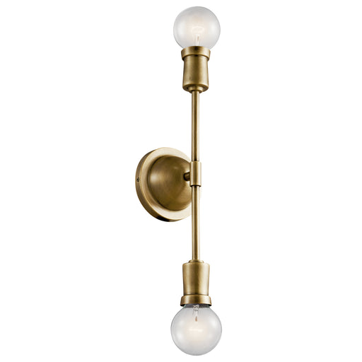 Myhouse Lighting Kichler - 43195NBR - Two Light Wall Sconce - Armstrong - Natural Brass
