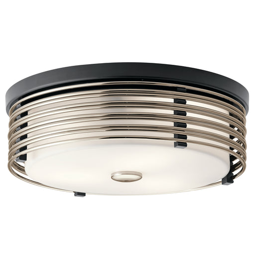 Myhouse Lighting Kichler - 43293BK - Two Light Flush Mount - Bensimone - Black