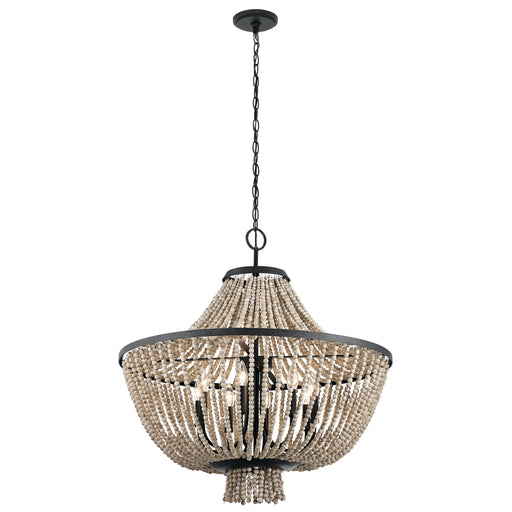 Myhouse Lighting Kichler - 43892DBK - Eight Light Chandelier - Brisbane - Distressed Black