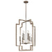 Myhouse Lighting Kichler - 43966PN - Eight Light Foyer Chandelier - Downtown Deco - Polished Nickel