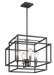 Myhouse Lighting Kichler - 43984BK - Four Light Pendant - Taubert - Black