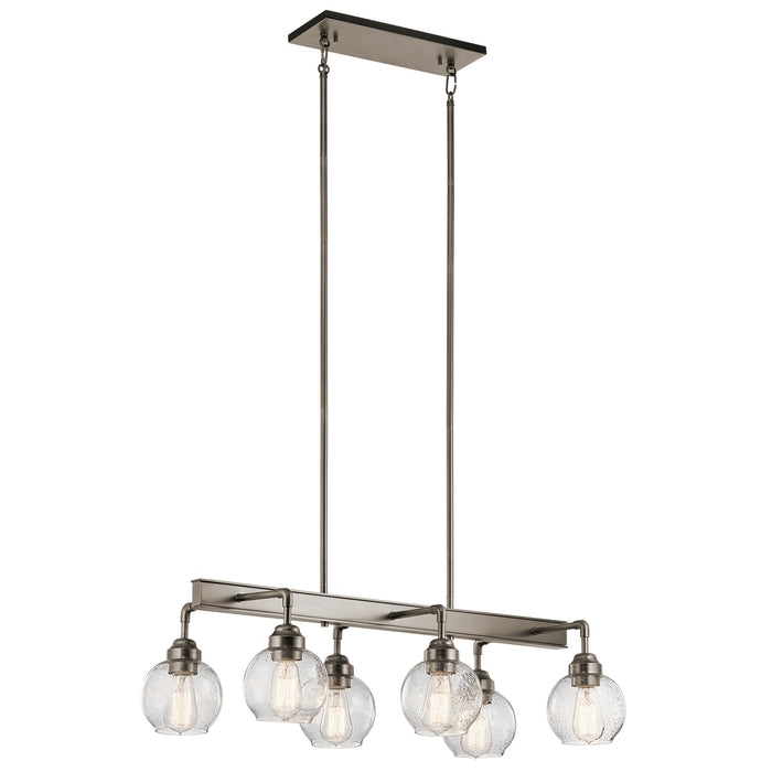 Myhouse Lighting Kichler - 43994AP - Six Light Linear Chandelier - Niles - Antique Pewter