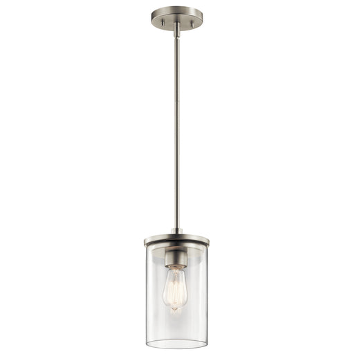 Myhouse Lighting Kichler - 43996NI - One Light Mini Pendant - Crosby - Brushed Nickel