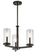 Myhouse Lighting Kichler - 43997OZ - Three Light Chandelier/Semi Flush Mount - Crosby - Olde Bronze