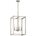 Myhouse Lighting Kichler - 43998NI - Four Light Foyer Pendant - Crosby - Brushed Nickel