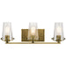 Myhouse Lighting Kichler - 45297NBR - Three Light Bath - Alton - Natural Brass