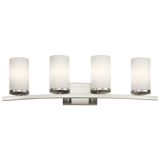 Myhouse Lighting Kichler - 45498NI - Four Light Bath - Crosby - Brushed Nickel