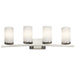 Myhouse Lighting Kichler - 45498NI - Four Light Bath - Crosby - Brushed Nickel