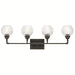 Myhouse Lighting Kichler - 45593OZ - Four Light Bath - Niles - Olde Bronze