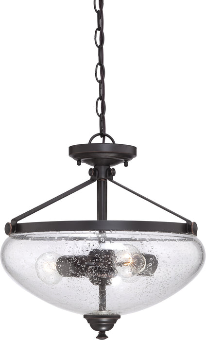 Myhouse Lighting Nuvo Lighting - 60-5544 - Three Light Semi Flush Mount - Laurel - Sudbury Bronze