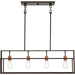 Myhouse Lighting Nuvo Lighting - 60-5854 - Four Light Island Pendant - Lake - Forest Bronze / Copper Accents