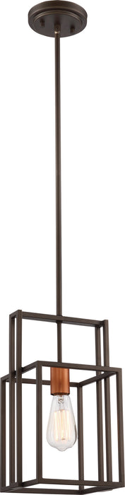 Myhouse Lighting Nuvo Lighting - 60-5855 - One Light Mini Pendant - Lake - Bronze / Copper Accents