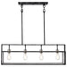 Myhouse Lighting Nuvo Lighting - 60-5859 - Four Light Island Pendant - Lake - Iron Black / Brushed Nickel Accents