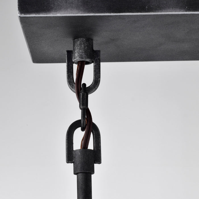Myhouse Lighting Nuvo Lighting - 60-5859 - Four Light Island Pendant - Lake - Iron Black / Brushed Nickel Accents