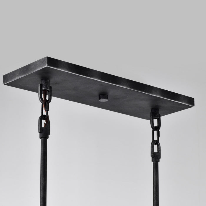 Myhouse Lighting Nuvo Lighting - 60-5859 - Four Light Island Pendant - Lake - Iron Black / Brushed Nickel Accents