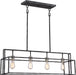 Myhouse Lighting Nuvo Lighting - 60-5859 - Four Light Island Pendant - Lake - Iron Black / Brushed Nickel Accents