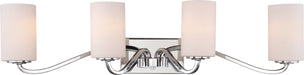 Myhouse Lighting Nuvo Lighting - 60-5871 - Four Light Vanity - Willow - Polished Nickel