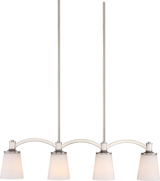 Myhouse Lighting Nuvo Lighting - 60-5875 - Four Light Trestle - Laguna - Brushed Nickel