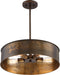 Myhouse Lighting Nuvo Lighting - 60-5894 - Four Light Pendant - Kettle - Weathered Brass