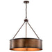 Myhouse Lighting Nuvo Lighting - 60-5895 - Five Light Pendant - Kettle - Weathered Brass